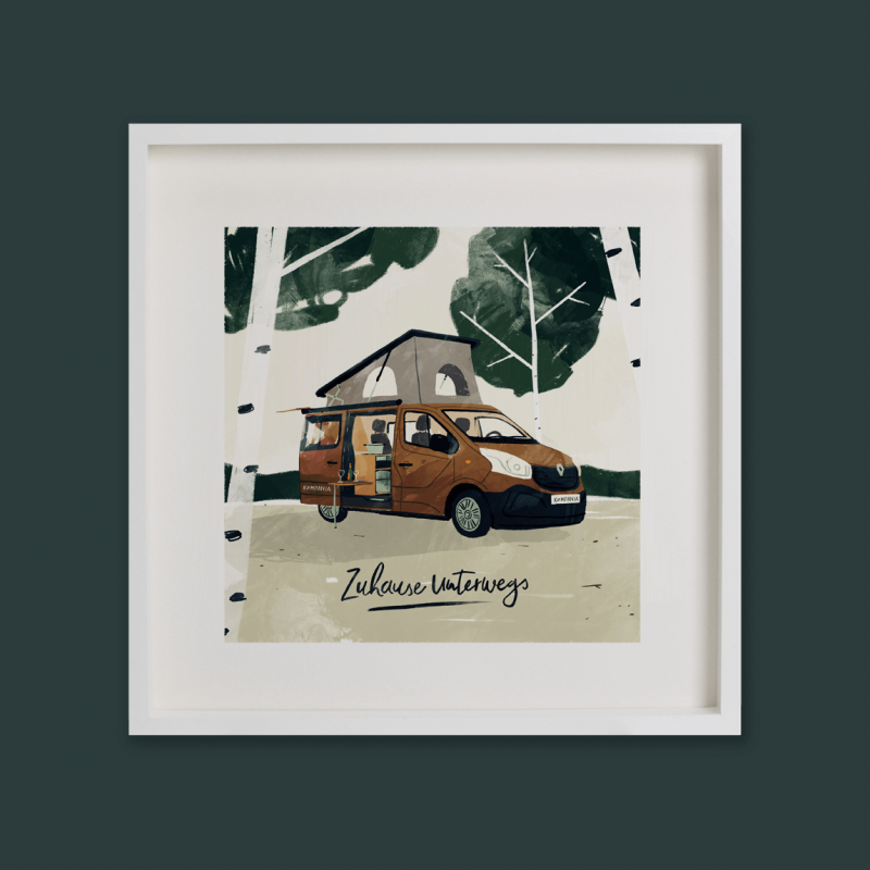Campingbus Kompanja Illustration von Jennifer Daniel