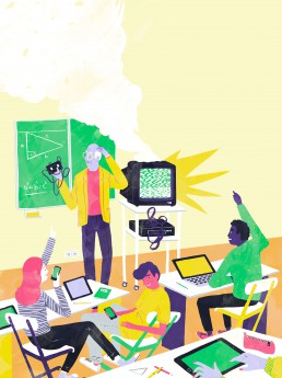 Digitalisierung an Schulen - Yeaz Jugendmagazin - Illustration von Jennifer Daniel